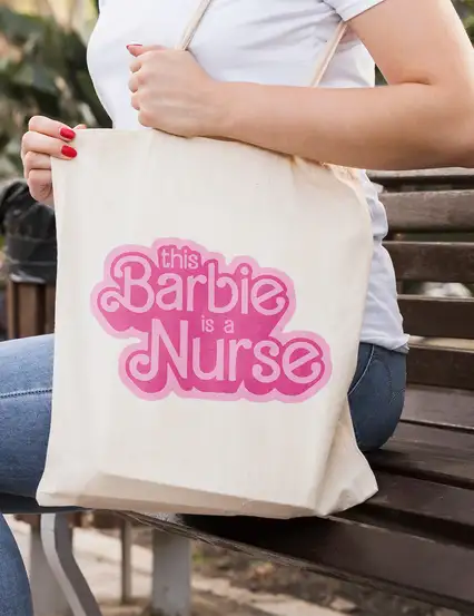 Hemşire Barbie Bez Çanta