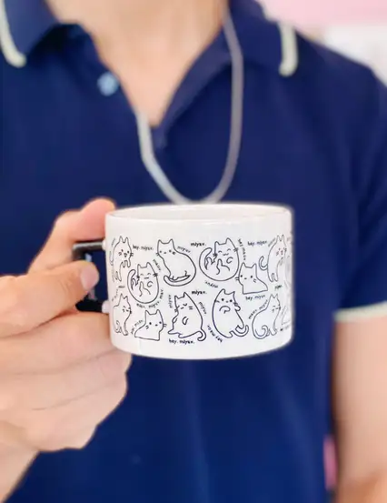 Miyav Kedi Severe Hediye Kupa Fincan