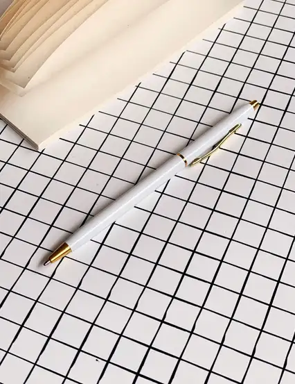 Gold Beyaz Tükenmez Kalem