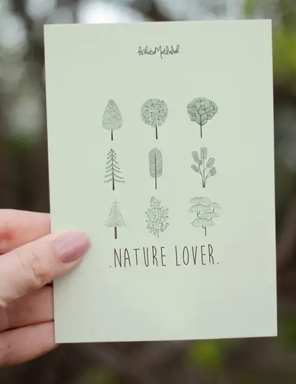 Doğa Severe Hediye Motto Kartı Kartpostal