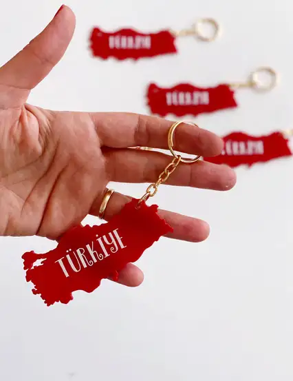 Türkiye Haritası Hediyelik Anahtarlık