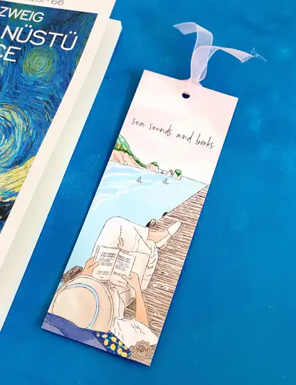 Sea Sounds And Books Kurdeleli Kitap Ayracı