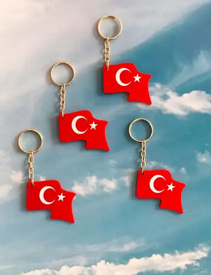 Türk Bayrağı Hediyelik Anahtarlık