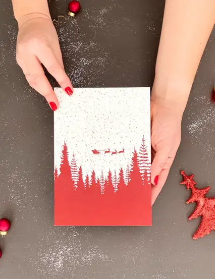 Kırmızı Yılbaşı Sepeti