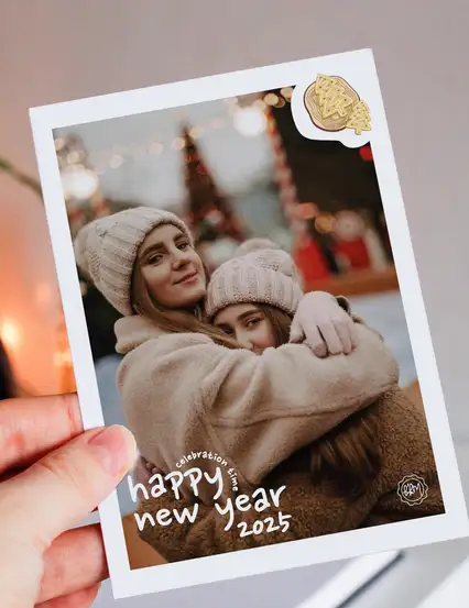 Happy New Year Kişiye Özel Hediye Fotoğraf Baskı 13x18 cm