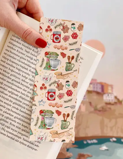 Vintage Yılbaşı Kitap Ayracı