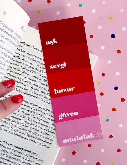 Aşk Kartelası Kitap Ayracı