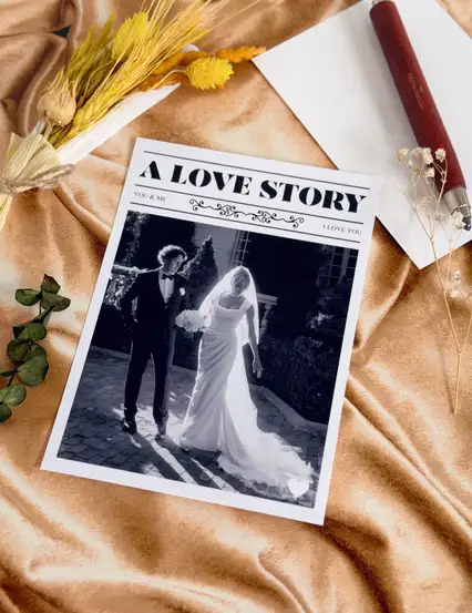 Aşk Gazetesi Kişiye Özel Fotoğraf Baskı 13x18 cm