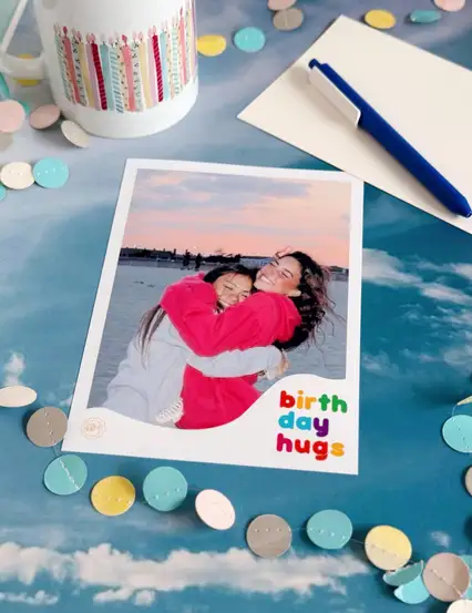 Birthday Hugs Kişiye Özel Hediye Fotoğraf Baskısı 13x18 cm