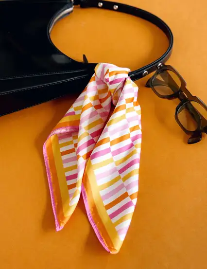 Sunset Color Saten Fular