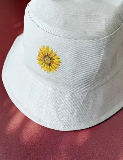 Ayçiçeği Balıkçı Bucket Şapka