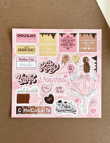 Chocolate & Beyond Çikolata Sticker Seti
