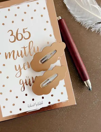 Bulut Bubble Çıtçıt Yan Toka 2'li