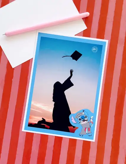Mezun Stich Kişiye Özel Hediye Fotoğraf Baskı 13x18 cm