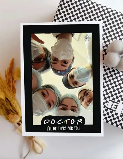 Friends Dizi Temalı Doktora Hediye Fotoğraf Baskı 13x18 cm
