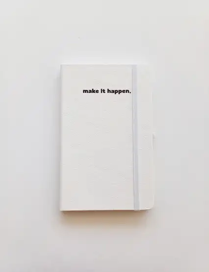 Make It Happen Tarihsiz Günlük Suni Deri Ajanda