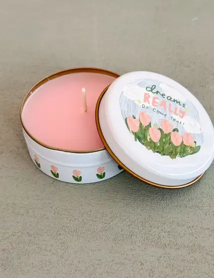 Rüya Tarlası Dreams Metal Kutuda Hediyelik Mum