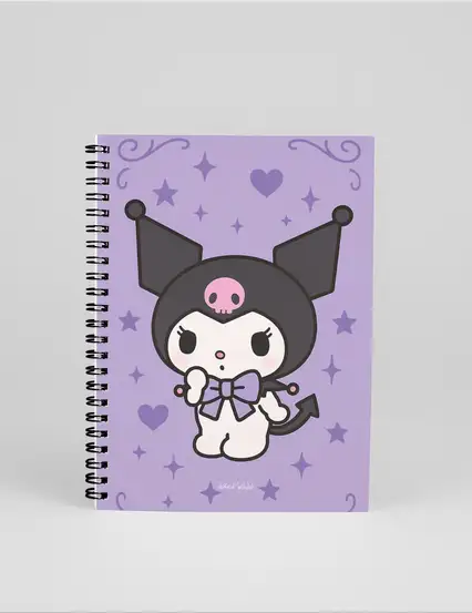 N247 Anime Kuromi Temalı A5 Spiralli Defter