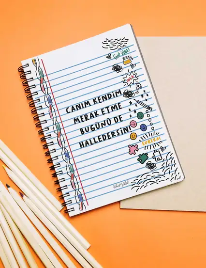 N252 Canım Kendim A5 Spiralli Defter