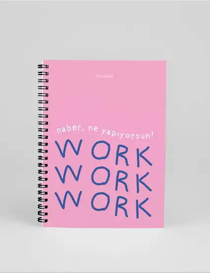 N257 Work Work A5 Spiralli Defter