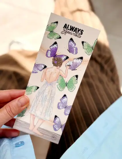 Always Sparkle Kelebekli Kitap Ayracı