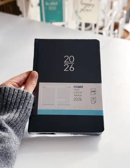 Gıpta 2026 Günlük Ajanda 14x20 - Siyah
