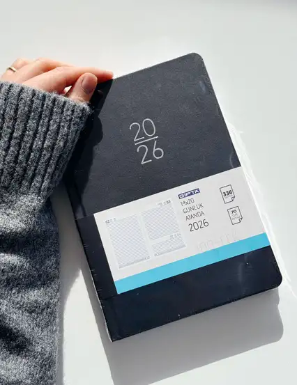 Gıpta 2026 Günlük Ajanda 14x20 - Siyah