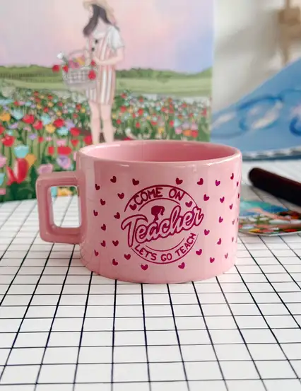 Öğretmene Barbie Hediye Kupa