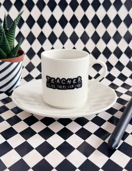 Friends Sever Öğretmene Türk Kahvesi Fincanı