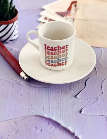 Boho Öğretmen Türk Kahvesi Fincanı