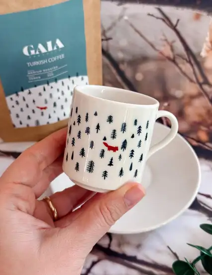 Tilki Türk Kahvesi Fincanı