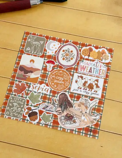 Sepya Hayaller Sticker Seti