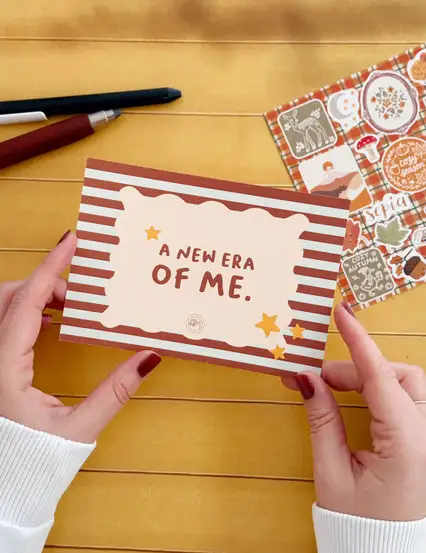 A New Era Of Me Motto Kartı Kartpostal
