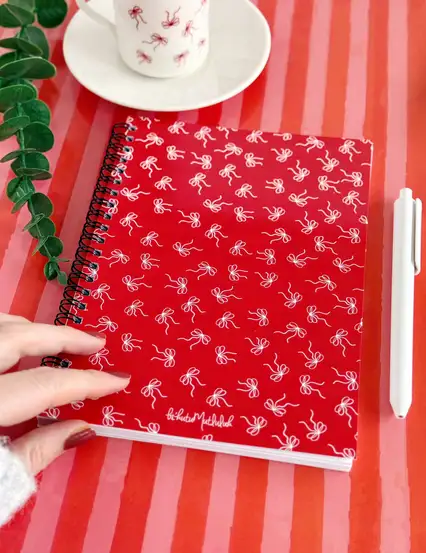 N269 Fiyonklu A5 Yılbaşı Spiralli Defter