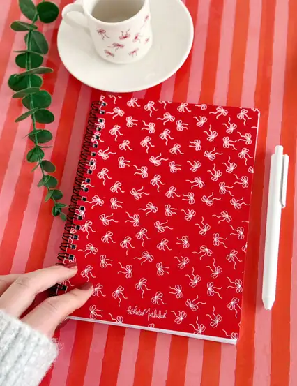 N269 Fiyonklu A5 Yılbaşı Spiralli Defter