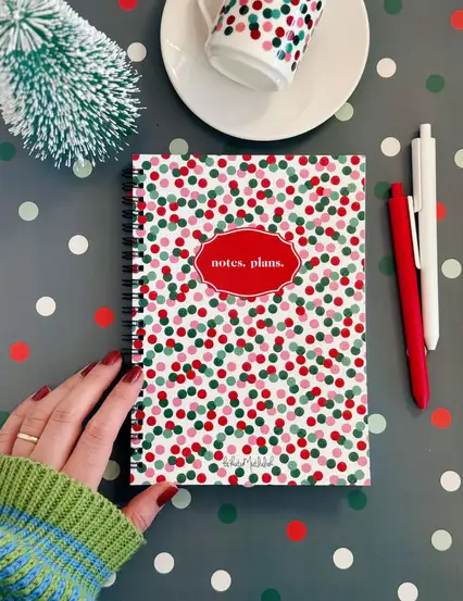 N276 Konfeti Yılbaşı Hediyesi A5 Spiralli Defter