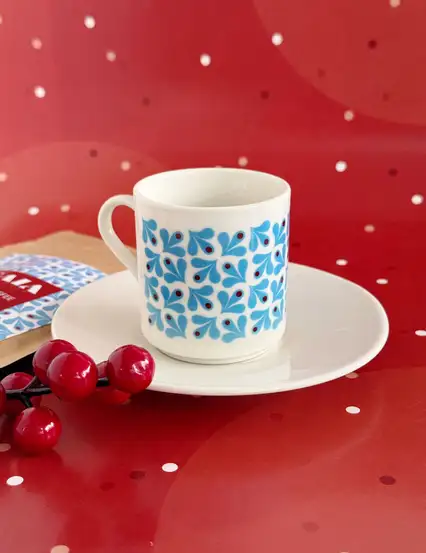 Anatolia Motifli Türk Kahvesi Fincanı