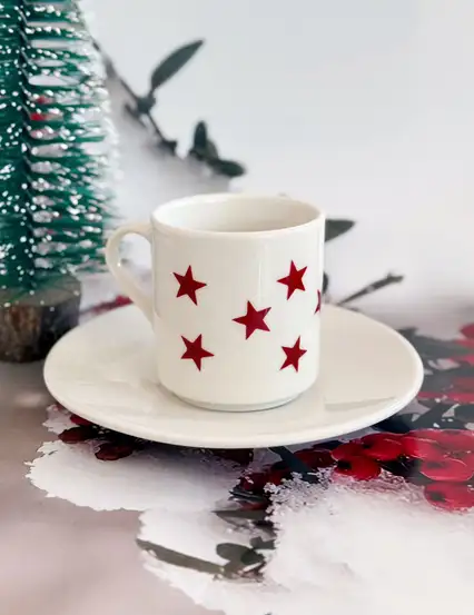 Yıldızlı Türk Kahvesi Fincanı