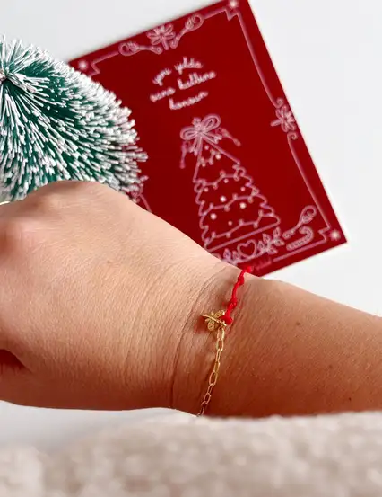 Yılbaşı Şans Bilekliği Ve Şans Kalbine Konsun Motto Kartı Kartpostal