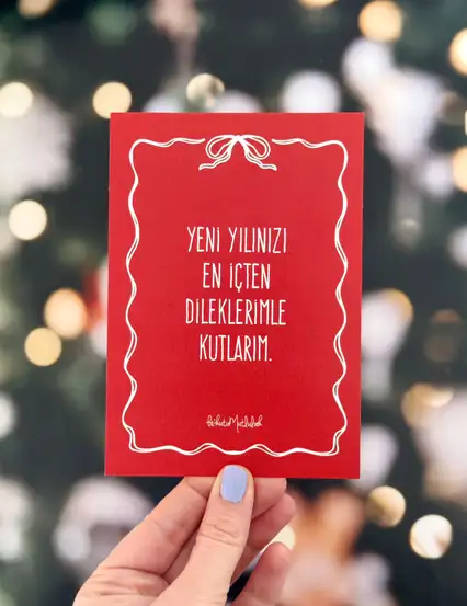 Yılbaşı Hediyesi Tebrik Kartı