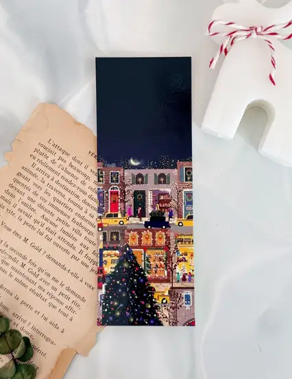 Yeni Yıl Temalı Kitap Ayracı