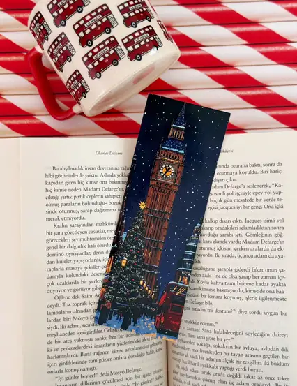 Londra'da Yeni Yıl Kitap Ayracı