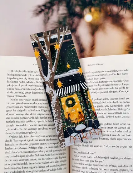 Vintage Cafe Kitap Ayracı