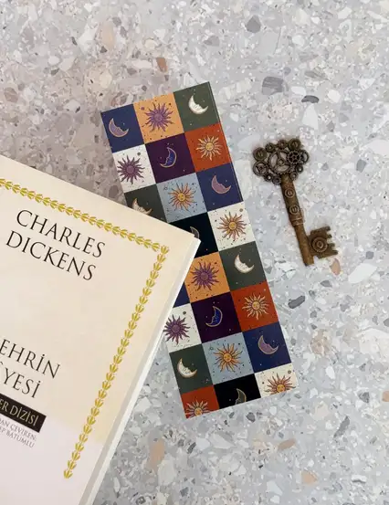 Boho Gökyüzü Kitap Ayracı