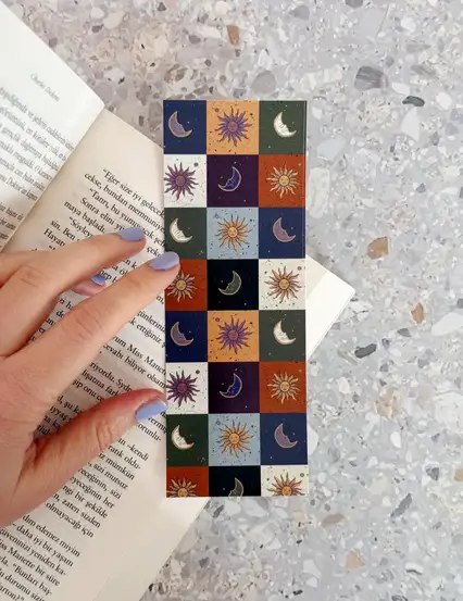 Boho Gökyüzü Kitap Ayracı