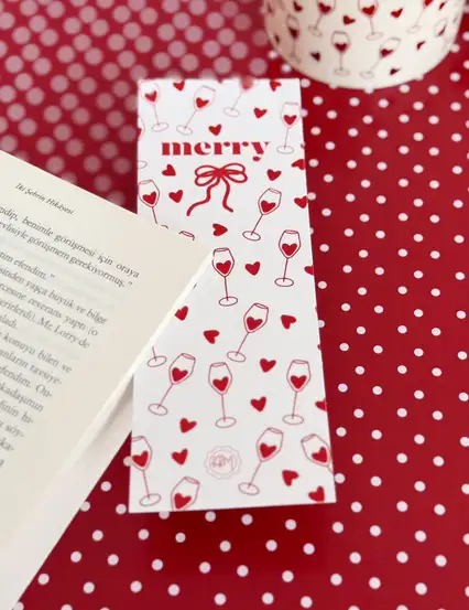 Merry Fiyonklu Kitap Ayracı