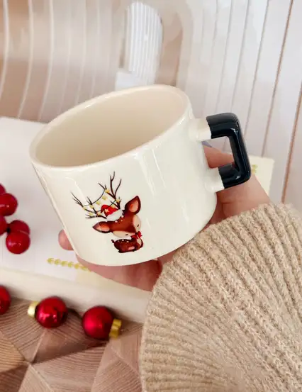 Geyikli Hediye Kupa Fincan