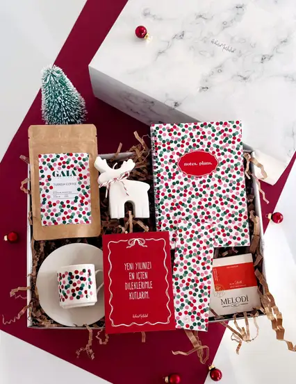 Konfeti Yılbaşı Hediye Kutusu