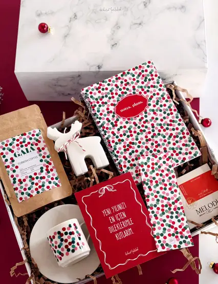 Konfeti Yılbaşı Hediye Kutusu