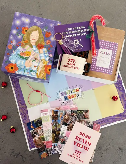 Vizyon Panolu Yılbaşı Hediye Kutusu